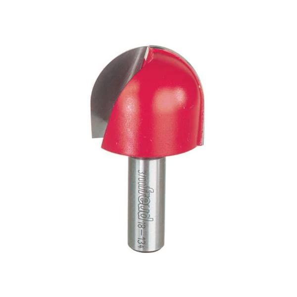 Round Nose Router Bit - 1/2" SH - Cutting Radius:3/4" - Diameter:1-1/2" - Cutting Length:1-1/4"
